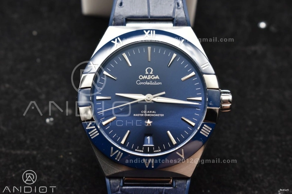 Best SS Edition VSF Dial Clone Strap A8900 on Blue Super Ceramic Gummy Blue Blue Constellation 1:1 0108